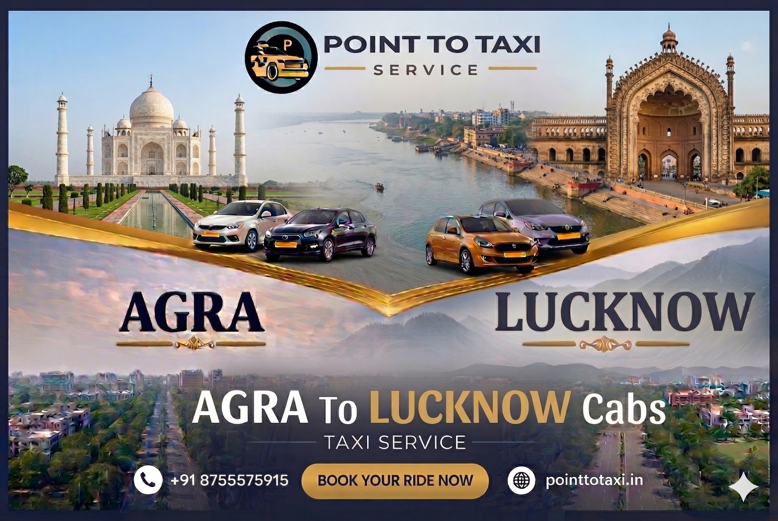 Agra to Lucknow Car Rental