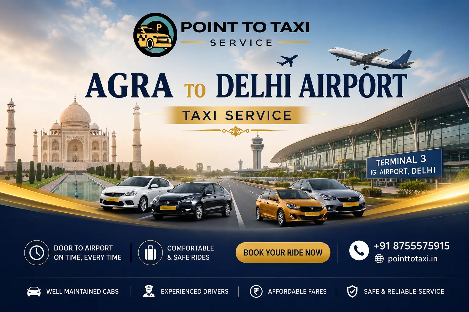 Agra to Delhi Yamuna Expressway Taxi Journey