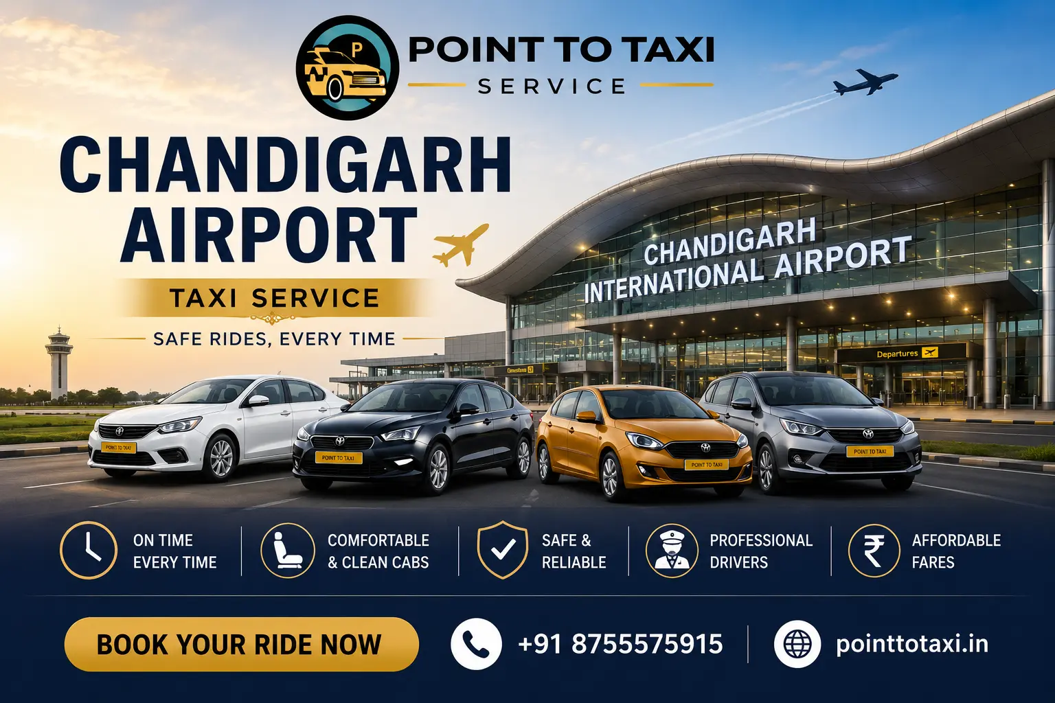 Chandigarh Airport Terminal Cab Transfer